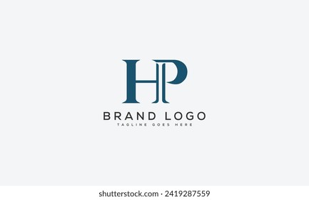 letter HP logo design vector template design for brand.