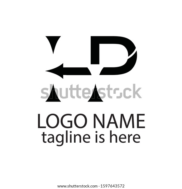 Letter Hp Logo Handphone Stock Vector Royalty Free