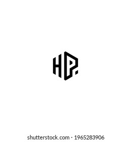 Letter HP monogram logo design vector