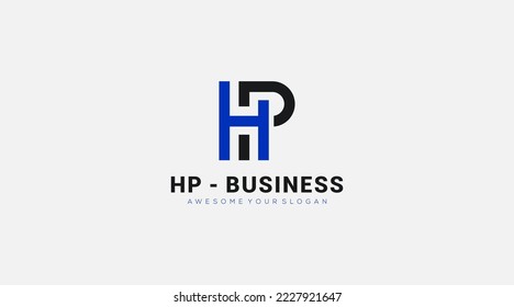 Letter HP PH Business Vektorlogo - Design-Symbol