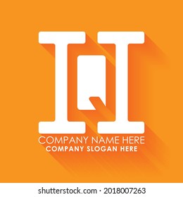 Letter HQ abstract icon logo, letter HQ modern logo vector.