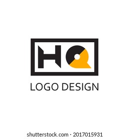 letter hq for logo company design
