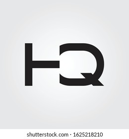 letter HQ Logo Design Vector Template. Initial Linked Letter Design HQ Vector Illustration