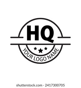 letter HQ logo. HQ logo design vector illustration for creative company, business, industry