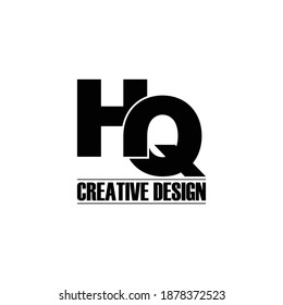 Letter HQ simple logo design vector