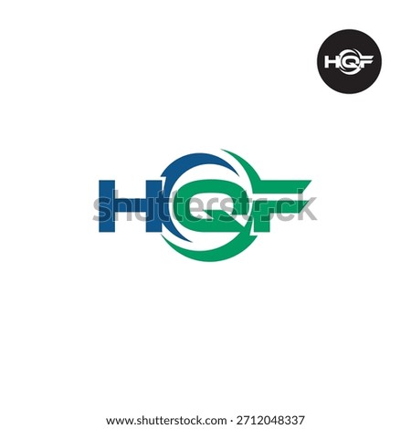 Letter HQF Logo Initials Acronym