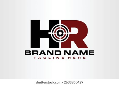 la letra del logotipo del objetivo de recursos humanos