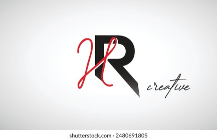 Letra HR Creative Clean Logo Design