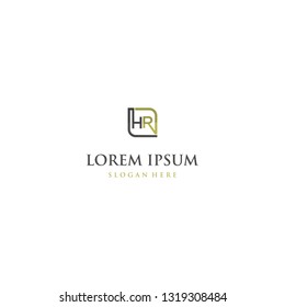 Letter HR Creative Nature Leaf Vector Logo Design