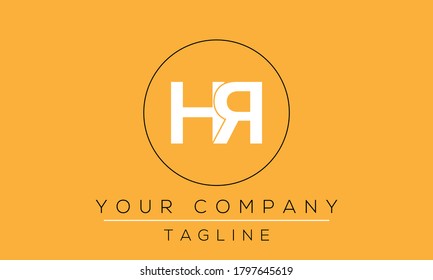 Letter HR Logo Design, Creative Modern Icon RH H R
