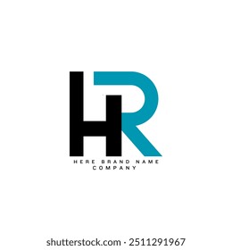 Letter HR logo design template vector.
HR Letter Logo Design Vector Template. Alphabet Initial Letter HR Logo Design With Glossy Reflection Business Illustration.