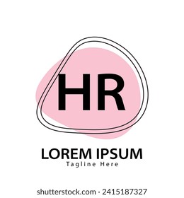 letter HR logo. HR logo design vector illustration for creative company, business, industry