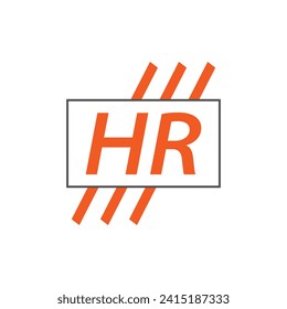 letter HR logo. HR logo design vector illustration for creative company, business, industry