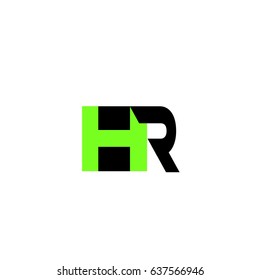 letter H,R logo vector