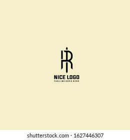 Letter HR or RH Letter mark logo Inspiration - Copy