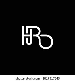 Letter HR Stylized Abstract Monogram Modern Logo