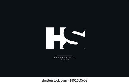 Letter HS Business Logo Design Alphabet Icon Vector Symbol