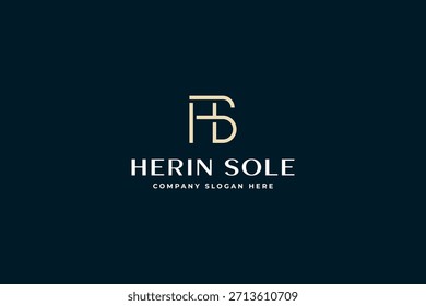 Inspiración de Plantilla de diseño de Vector de diseño de icono de logotipo de carta HS o SH