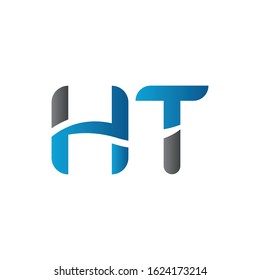 letter HT Logo Design Vector Template. Initial Linked Letter Design HT Vector Illustration