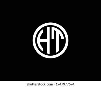 letter ht logo design vector template