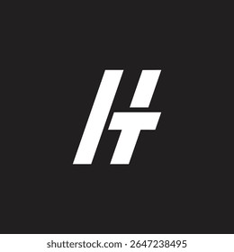 Letter HT oder TH Vektor Logo Design Template.