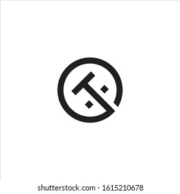 Letter HTG circle logo vector template