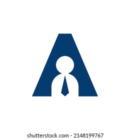 Letter A Human Logo can be use for icon, sign, logo and etc
