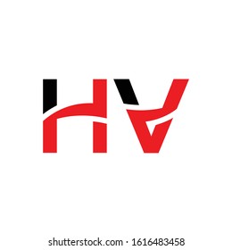 Letter Hv Logo Design Linked Vector Stock Vector (Royalty Free ...