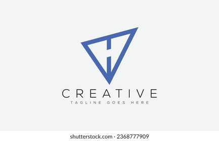 Letter HV logo design template vector illustration