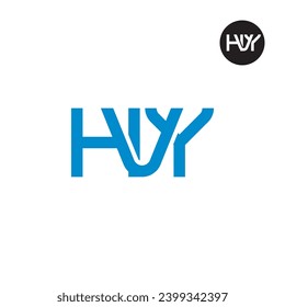 Logo-Design des Briefes HVY Monogram