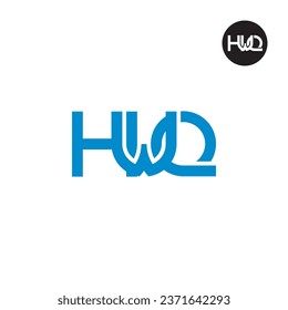 Letter HWQ Monogram Logo Design
