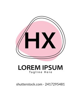letter HX logo. HX logo design vector illustration for creative company, business, industry