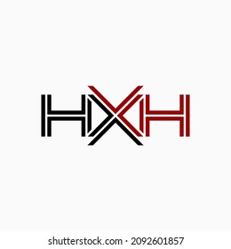 Concepto de letras HXH iniciales. Muy adecuado para diversos fines comerciales también para símbolo, logotipo, nombre de la empresa, nombre de marca, nombre personal, icono y muchos más.