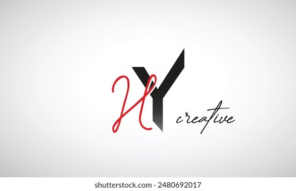 Letter HY Creative Clean Logo Design