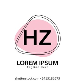 letter HZ logo. HZ logo design vector illustration for creative company, business, industry