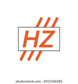 letter HZ logo. HZ logo design vector illustration for creative company, business, industry