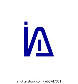 letter I, A logo vector