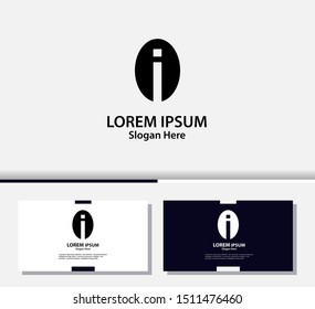 Letter i, modern logo and icon. vector design template element.EPS10