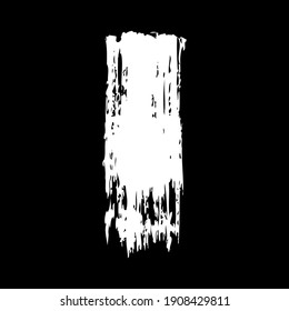 The letter "I" on a black background