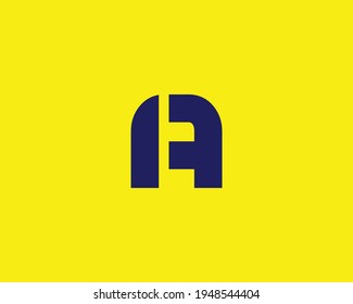 plantilla vectorial de diseño de logotipo de letras ia y ai