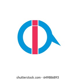 letter ia design logo