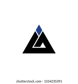 Letter IA simple logo design vector