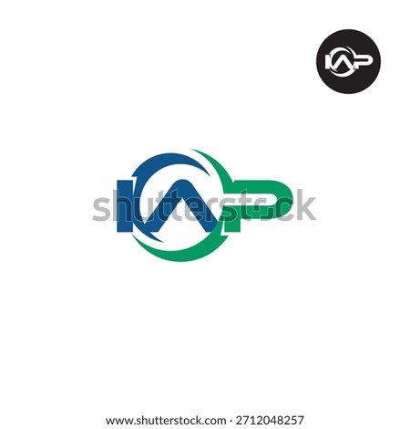 Letter IAP Logo Initials Acronym