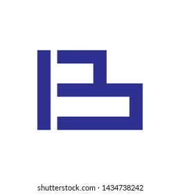Letter IB logo design vector