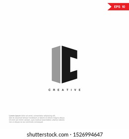 Letter IC, C, CI modern Logo icon monogram design. Vector graphic design template element.eps10