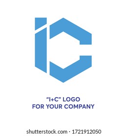 Letter ic logo concept for your company or startup business, vector design