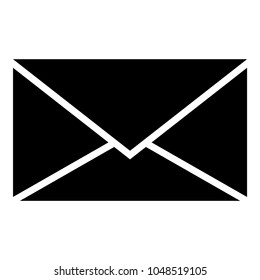 Letter icon black color