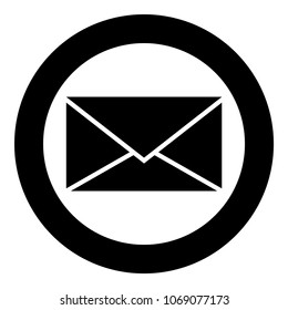 Letter icon black color