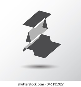 Letter A icon for corporate identity, element for sign and logo
