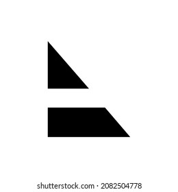 A letter and icon design